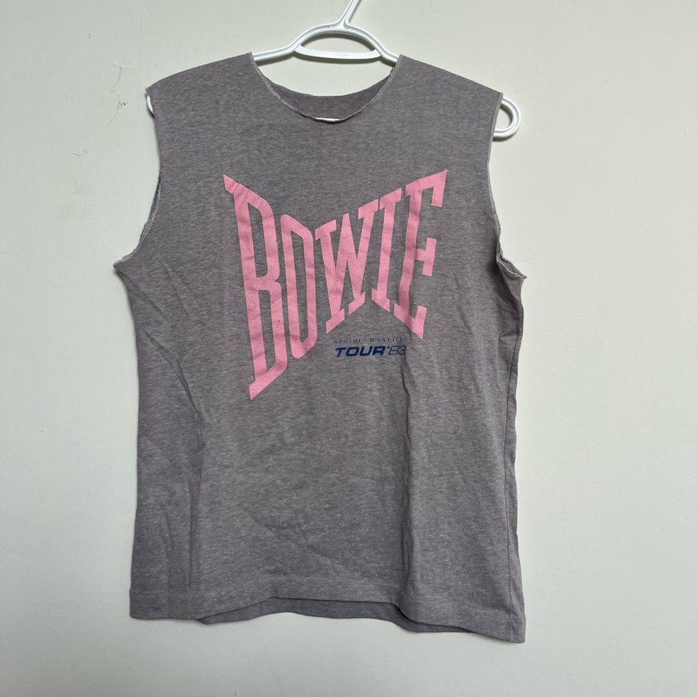 David Bowie Serious Moonlight 1983 tour T shirt